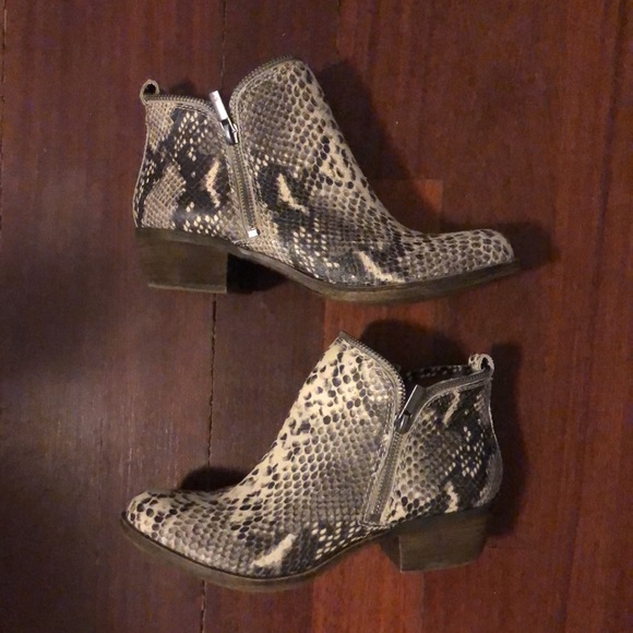Lucky Brand Booties - snakeskin print leather - Picture 4 of 9